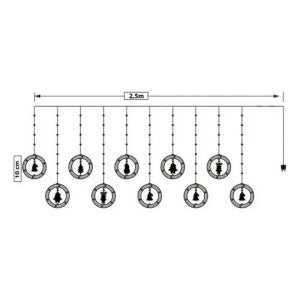 Pisca Cascata 130 Led IP65 Prova De Água 3,0m Cortina Varal Figura Decoração Natal Varal LuvinCo Bivolt