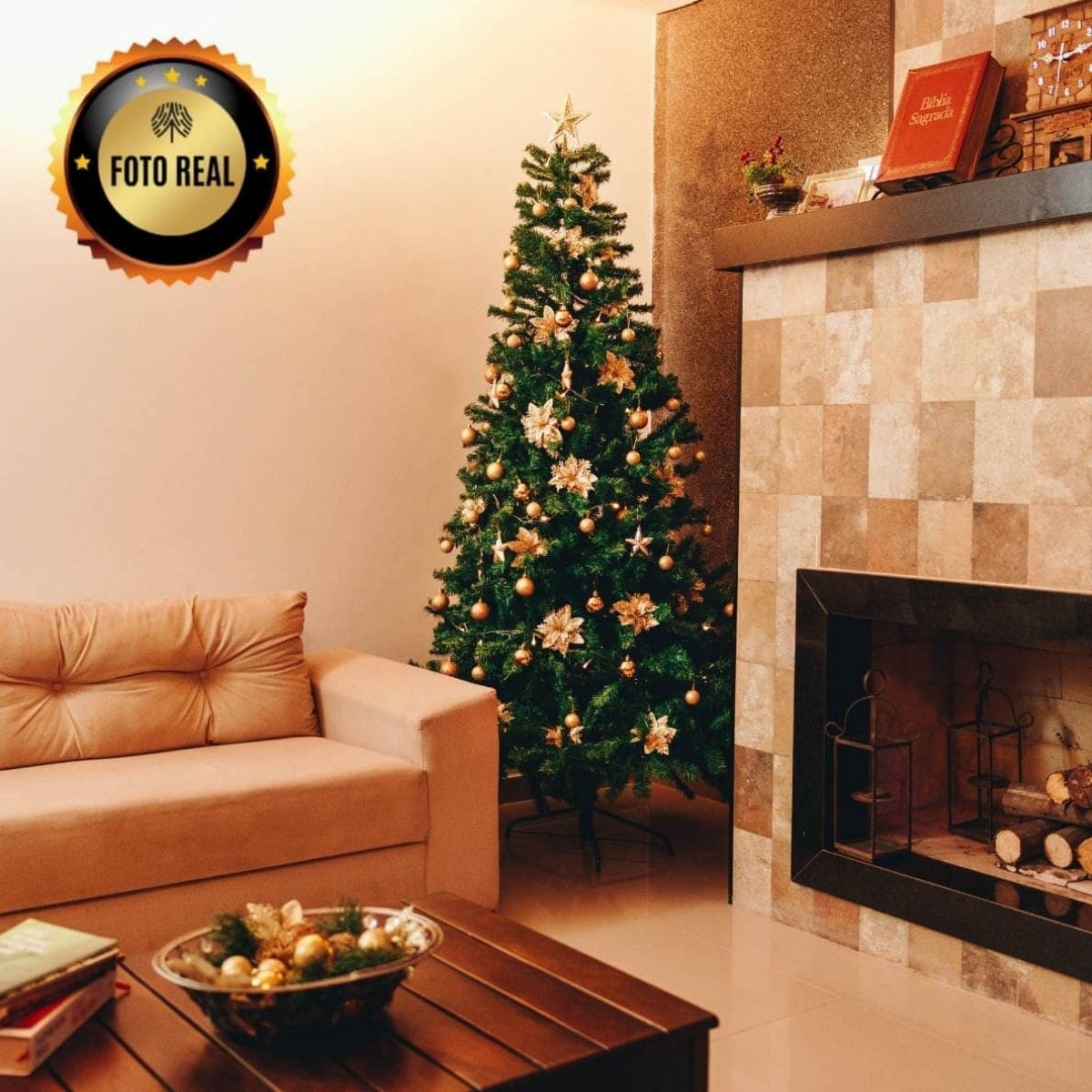 Árvore De Natal Pinheiro Canadense Luxo 2,40m 1500 Galhos Tradicional Verde Imperial Premium Grande Cheia Luvinco